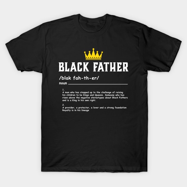 Black Fathers Definition Meaning Vintage T-Shirt by mckinney